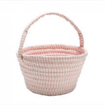 Colonial Mills EB70A008X007 Easter Ticking Basket Pink 8x12x7